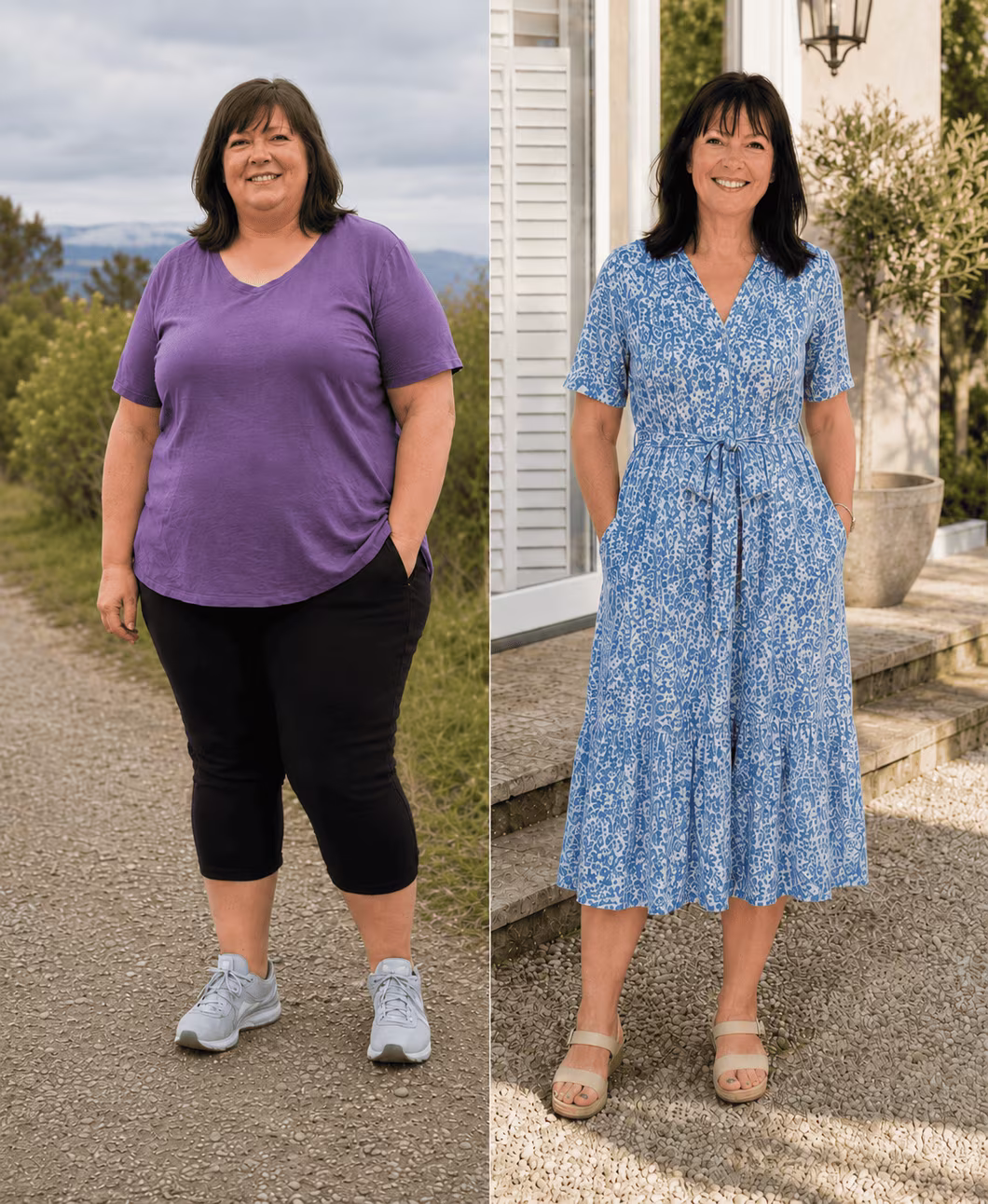 Dorothy Wheeler before and after weight loss with Weightless